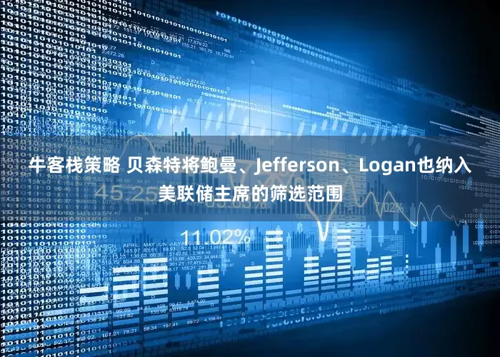 牛客栈策略 贝森特将鲍曼、Jefferson、Logan也纳入美联储主席的筛选范围