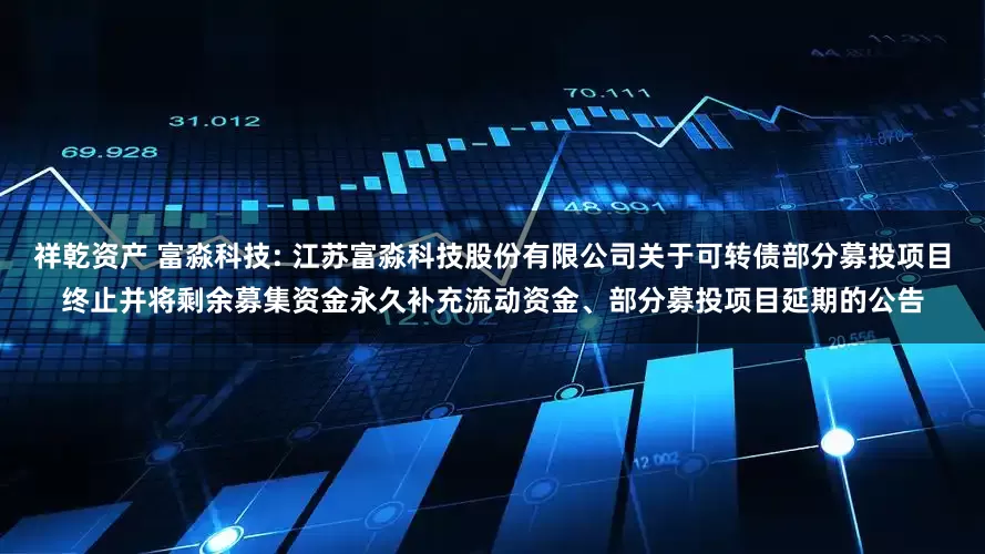 祥乾资产 富淼科技: 江苏富淼科技股份有限公司关于可转债部分募投项目终止并将剩余募集资金永久补充流动资金、部分募投项目延期的公告